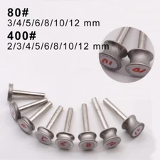 Diamond Grinding Concave Wheel Burrs Bit Trimming Rotary Drill Tool Glass Edge