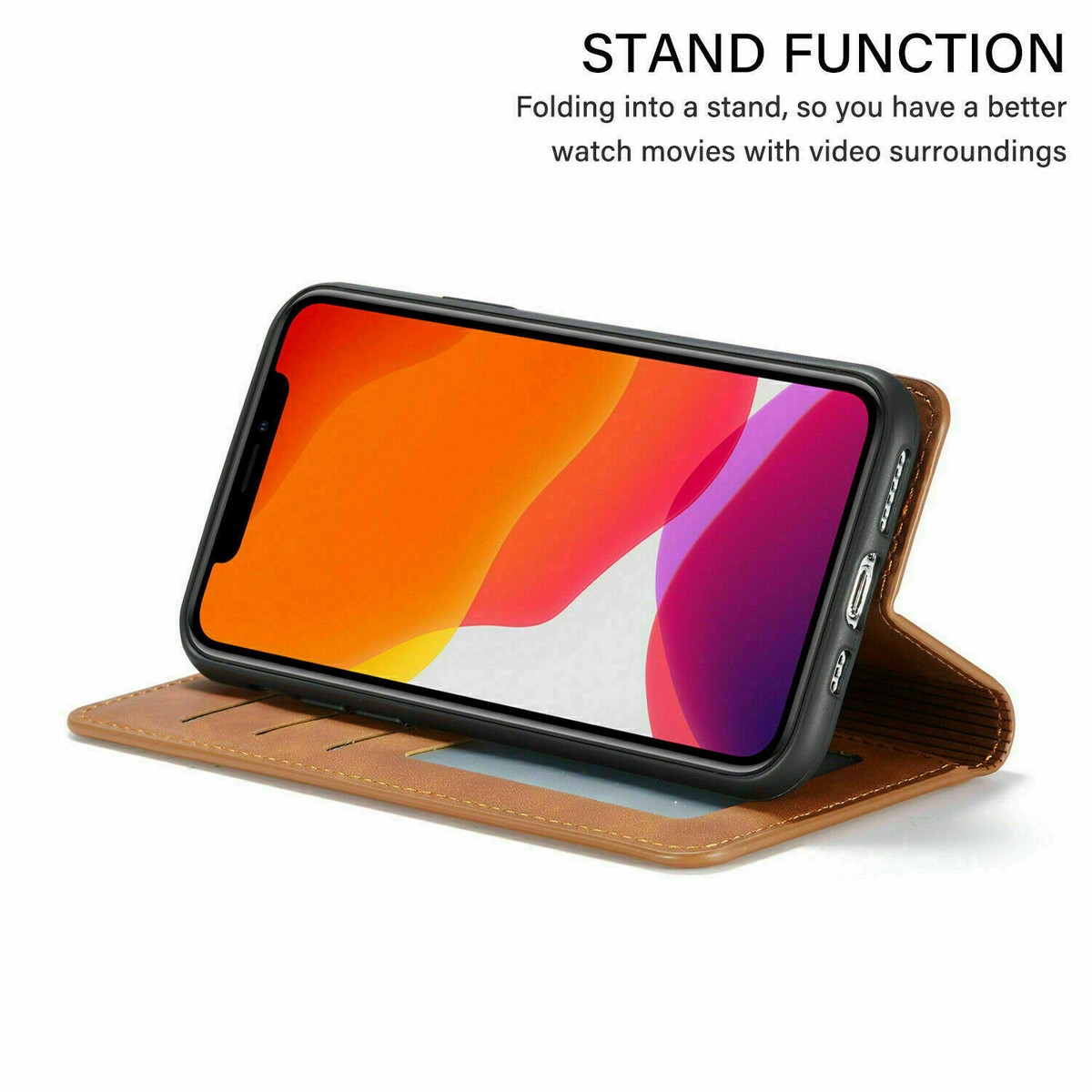 IPhone Portafoglio Leather Case For IPhone 16 15 14 13 12 Pro Max