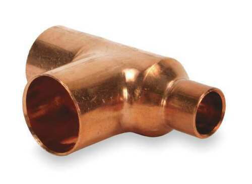 NIBCO 611RR 1/4x1/8x1/4 1/4" x 1/8" x 1/4" NOM C Copper Reducing Tee. BOX OF 10