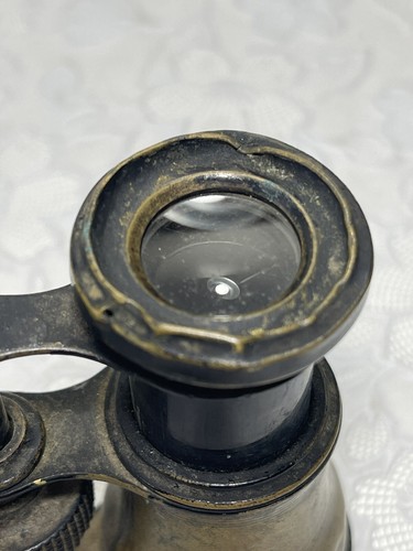 Ancienne Petite Paire de Jumelles en Laiton - Opéra - Théâtre - Courses Chevaux - Imagen 8 de 15