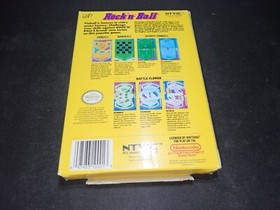 Rock'n' Ball Authentic Nintendo NES EXMT+ condition COMPLETE n box!