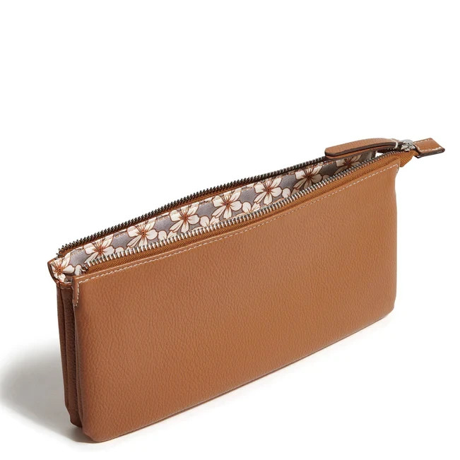 Essential Trio  Clutch Roasted Pecan Faux Leather Vera Bradley New thumbnail 3