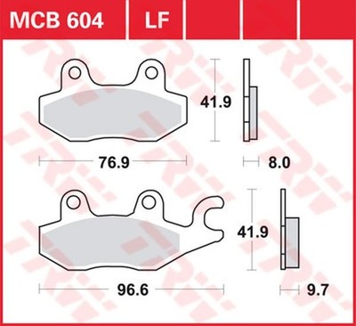 Trw All Round Sintered Metal Brake Pads For Triumph Tiger 1050 1990-2020 MCB604