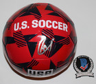 CHRISTIAN PULISIC SIGNED TEAM USA SOCCER BALL #10 USMNT MNT U.S. BECKETT BAS COA