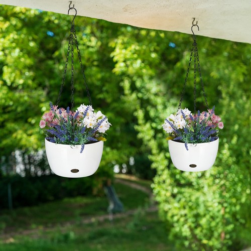 Blumenampel mit wasserspeicher Hängeblumentopf Hydrokultur Ampel 7 kg Kunststoff - Bild 5 von 8