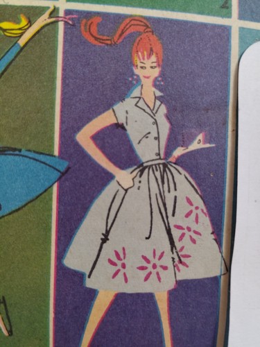 Barbie Wardrobe Clothes Doll 11 1/2 Advance NO INSTRUCTIONS Sewing Pattern VTG - Picture 6 of 9