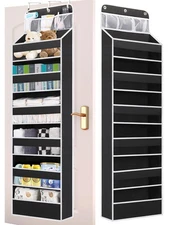 Over the Door Storage, Large Capacity Behind Closet Door Organizer for Bedroo...