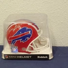 Buffalo Bills NFL Autographed Original Football Mini Helmet Billy Shaw HOF