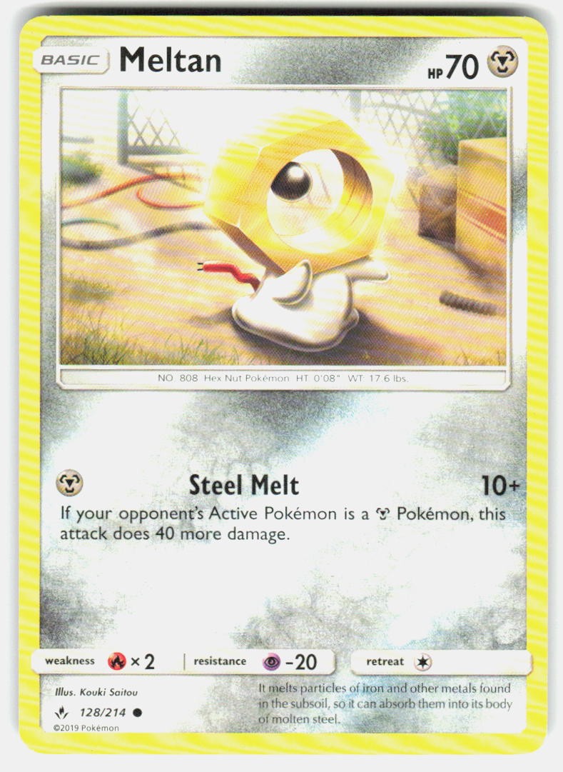 MELTAN 128/214 COMMON UNBROKEN BONDS POKEMON LP