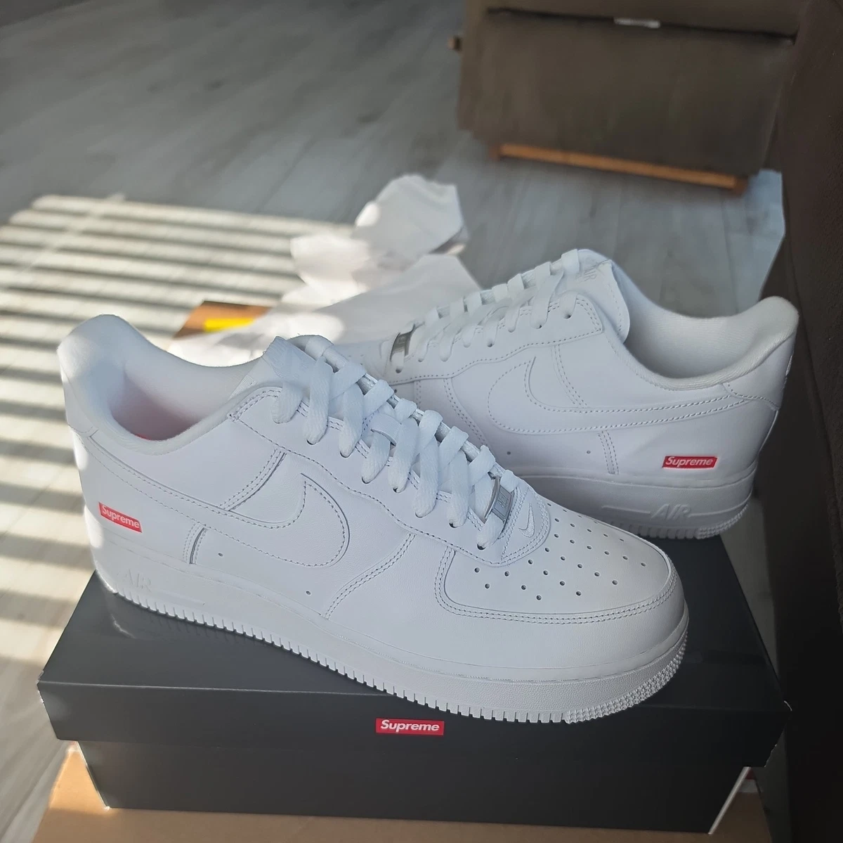 Nike Air Force 1 Supreme White for Sale | Authenticity Guaranteed