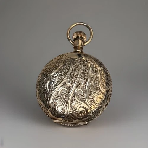 Antique Elgin Keystone 14K Gold Hunter Pocket Watch