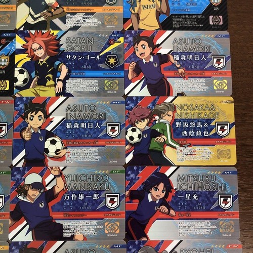 Inazuma Eleven Goods lot set 28 License card Mamoru Kirina Yuma Yuto Shuya - Picture 6 of 12