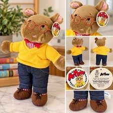 Vintage 2000 Arthur PBS Kids Plush Doll 18 Marc Brown Cartoon Character w/Tag