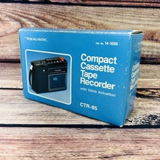 Vintage Radio Shack Realistic Voice Actuated Cassette Tape Recorder CTR-85