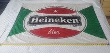 Rare  Pre-1970s Authentic Heineken Beer Bier Flag  Amsterdam Netherlands