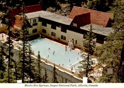 Miette Hot Springs, Jasper National Park, Alberta, Canada - Majestic Postcard