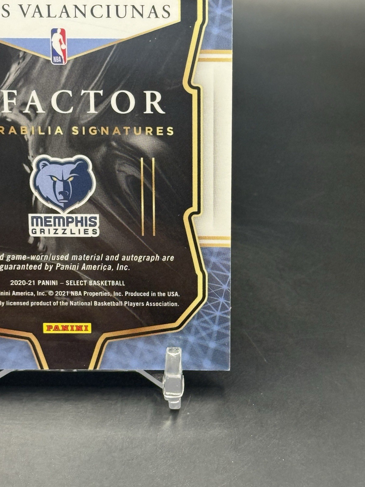 2024 Panini Select X-Factor Patch Auto Silver JONAS VALANCIUNAS 143/249 NUGGETS view 12