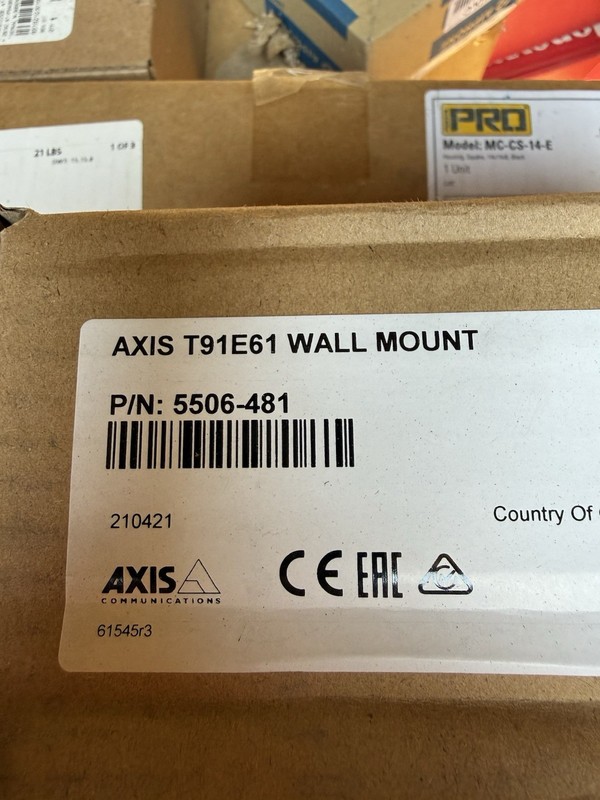 Axis T91E61 Wall Mount Surveillance Camera Bracket Wall Mounted MPN 5506-481