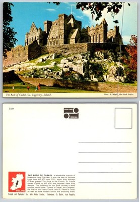 The Rock of Cashel Ireland Vintage Postcard John Hinde Studios Tipperary Castle