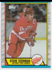 1989-90 TOPPS STEVE YZERMAN DETROIT RED WINGS #83