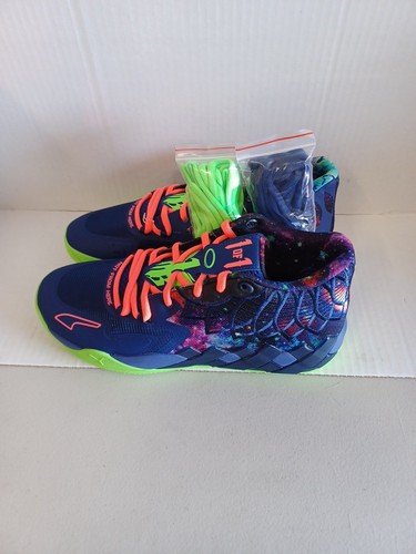 Puma MB.01 US 13 Men's Blue Green Galaxy Basketball LaMelo Ball 376677 07 NIB