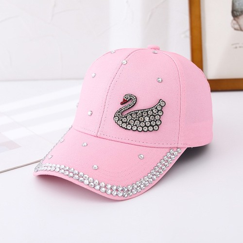 Diamond-Embedded Peaked Cap Outdoor Travel Sun-Proof Baseball Cap Fashion Hat - Picture 8 of 8