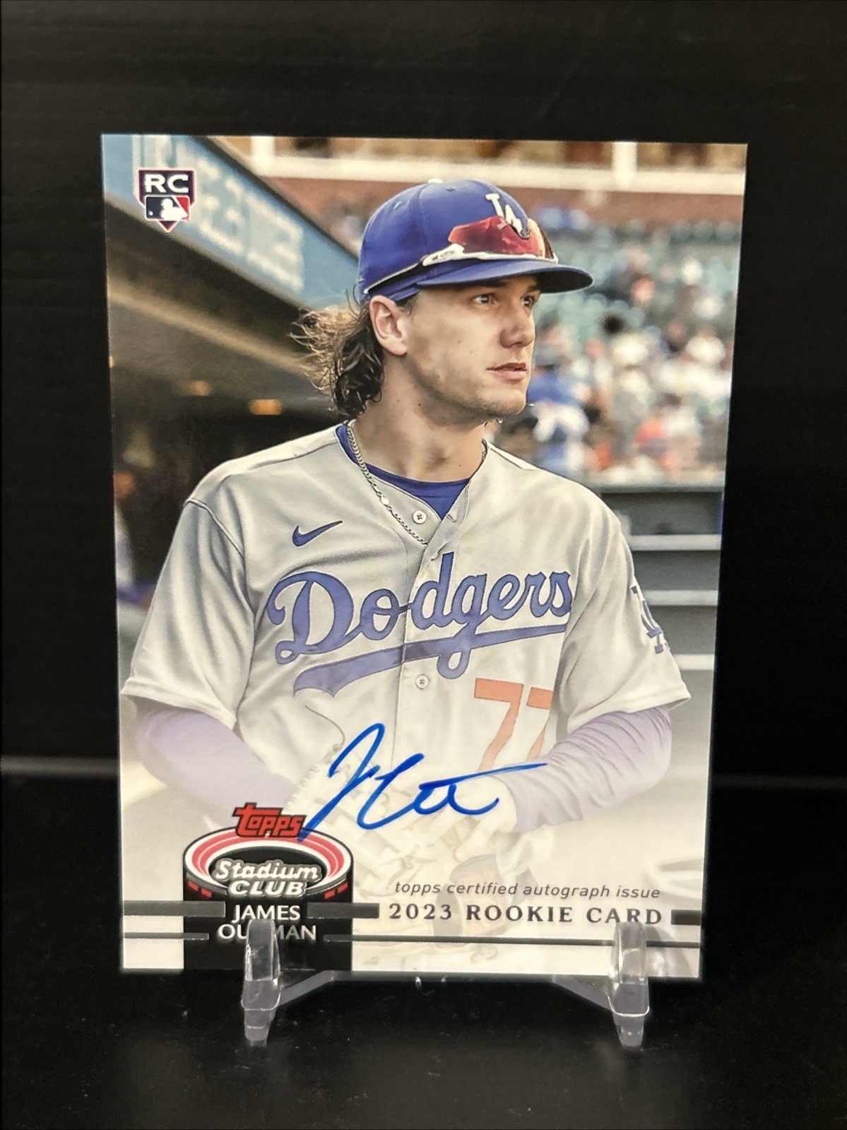 2023 Topps Stadium Club James Outman RC Auto 1992 Variation /25 SSP Dodgers