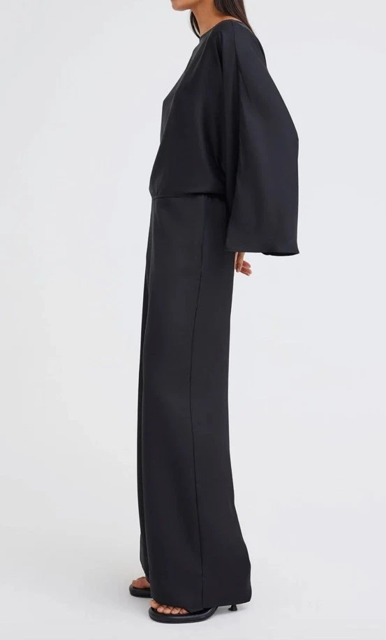 JAC & JACK Turrell Silk Blouse Top Black Size 10 AU NEW - image 3 of 4