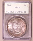 1896-P Morgan Dollar PCGS MS64 Rattler ***RARE ORIGINAL RATTLER HOLDER***