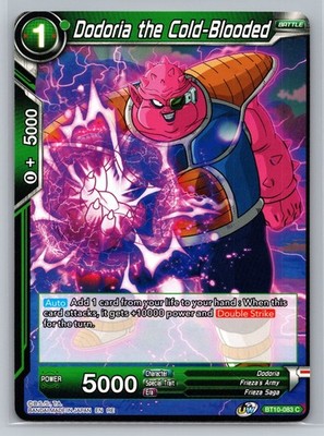 DBS Dodoria the Cold-Blooded BT10-083 C Dragon Ball Super CCG EN