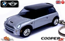 🎁🚦🆕 VERY RARE KEY CHAIN SILVER BLACK NEW MINI COOPER S Ltd Ed.💕NICE GIFT💕🎁