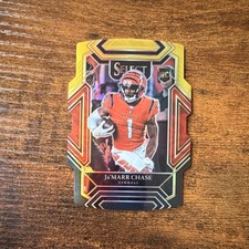 Ja'Marr Chase [Red Blue Die Cut] #47 Prices [Rookie] | 2021 Panini