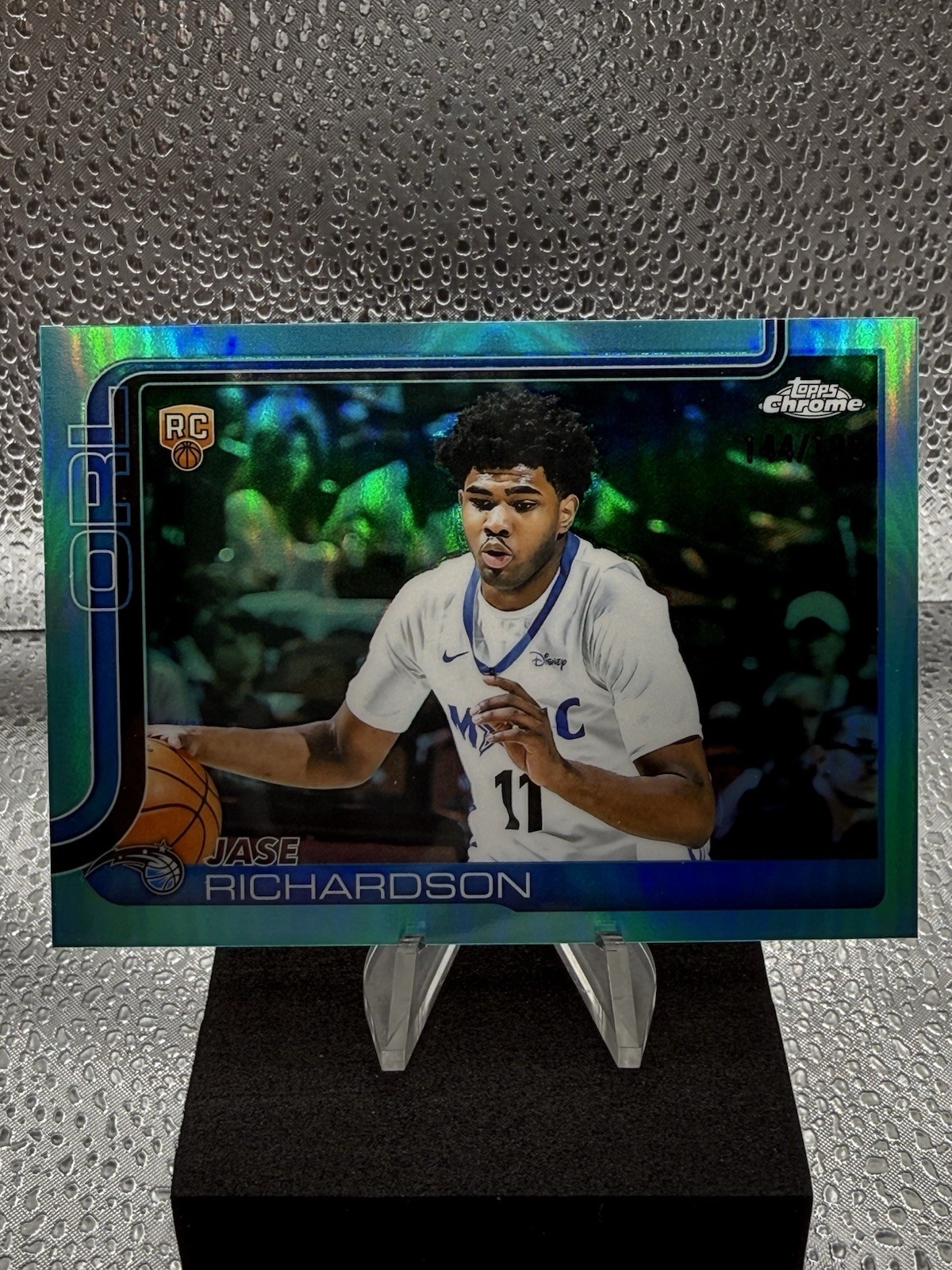 2025 Topps Chrome Basketball JASE RICHARDSON Aqua Refractor /199 RC #275 Orlando