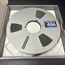 AMPEX 456 Grand Master 10.5" x 1" Metal Tape Reel W/ Box