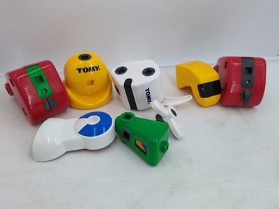  Vtg TOMY Motor Blocks Motorized Vehicle Building System Parts