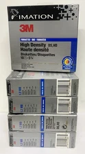 Imation 3M 5 1/4" DS HD IBM 1.2MB Diskettes Floppy Disks Lot of 50 Total NEW