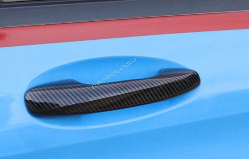 For Benz E-Class 2017-2022 2023 ABS Carbon Fiber Exterior Side Door Handle Cover - Picture 10 of 12