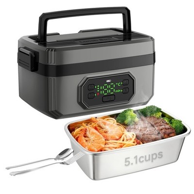 Portable Cordless Electric Lunch Box for Adults,Rechargeable Self-Heating Food W