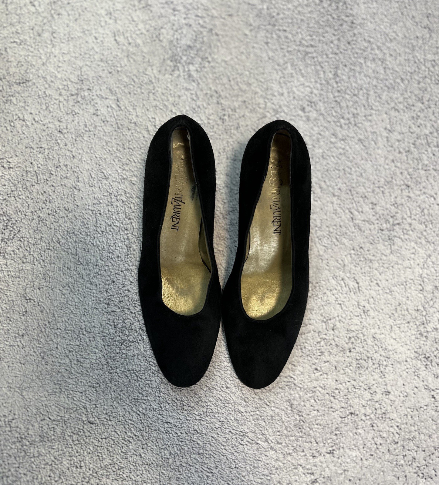 Scarpe donna tacco Yves Saint Laurent vintage nere made in Italy taglia 36 1 2