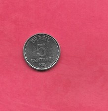 BRAZIL KM601 1986 UNCIRCULATED-UNC MINT-BU OLD STAINLESS STEEL 5 CENTAVOS COIN