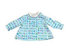 Vtg Toddle Time J C Penney Math Shirt Blue Size 1 18-22 pounds 6 12 mos