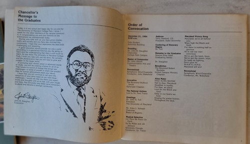 Beginn University of Maryland College Park Eröffnungszeremonie Dez 1984 - Bild 3 von 3