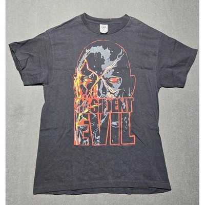 Resident Evil T Shirt Delta Pro Weight Graphic Tee Video Game Black Large Capcom