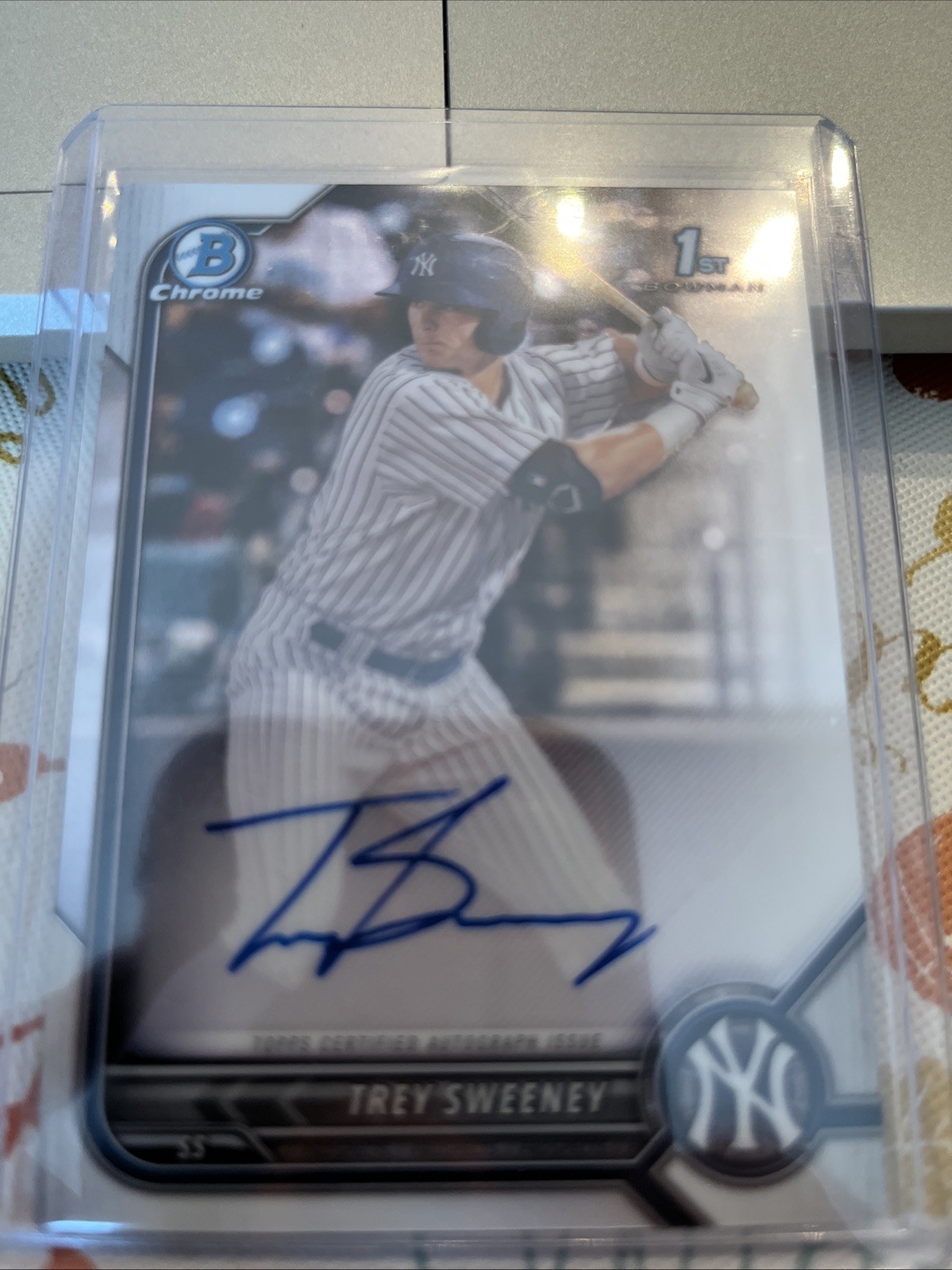 2022 Bowman - Chrome Prospect Autographs Trey Sweeney #CPA-TS (AU, RC)