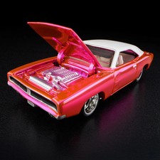 Hot Wheels RLC 1969 Dodge Charger R/T Pink 1:64 Diecast Real Riders Exclusive