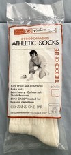 Vtg TED WILLIAMS Brand Sold by Sears Athletic Extra Heavy Wool Nylon Socks 10-13
