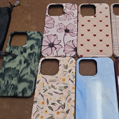 Set of 7! Authentic BURGA Glossy Patterned  IPhone 15 Pro Max Cases