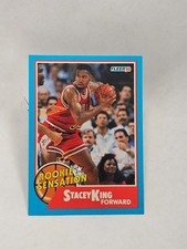 1990-91 Fleer Rookie Sensations #5 Stacey King Chicago Bulls Oklahoma Sooners
