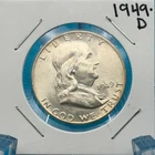 1949-D Franklin Half Dollar 90% Silver Uncirculated Denver Mint 50C