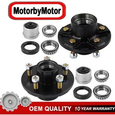 2pcs Trailer Idler Hub 5 on 4.5 for 3500 lbs Axle 5x4.5 5 Lug Trailer Hub Kits M